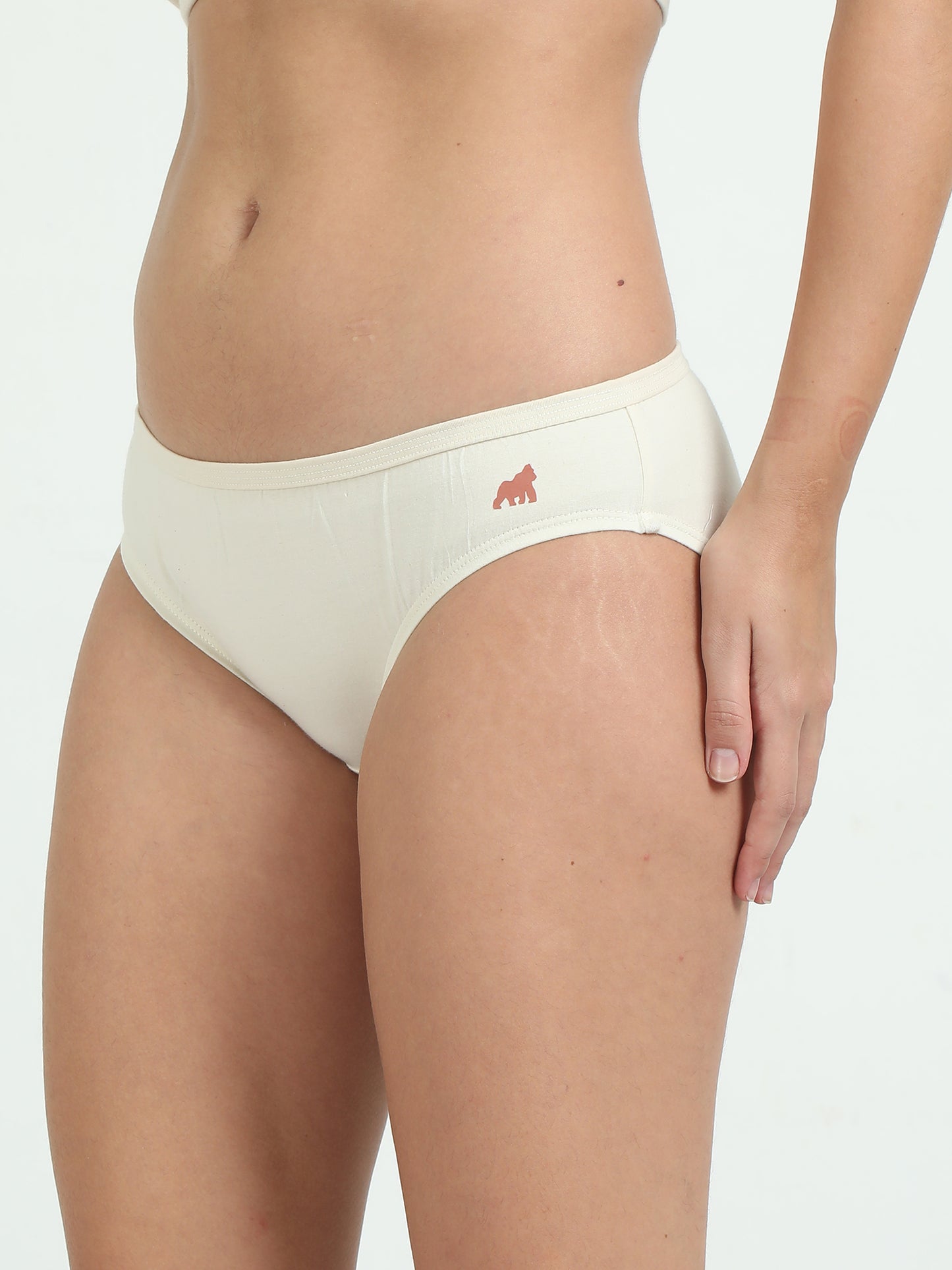 BUY 2 & GET 1 FREE | Cotton Mid Waist Panties – Pure Comfort | Zero Chemical