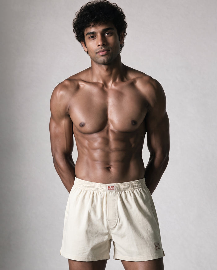 Organic Cotton Inner Boxer for Men | Undyed, Soft and Breathable