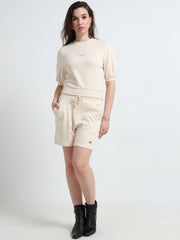 Women’s Puff Sleeve Top & Shorts Co-ord Set – Soft Organic Cotton Style