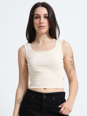 Organic Women’s Square Neck Ribbed Crop Top – Everyday Minimal Essential