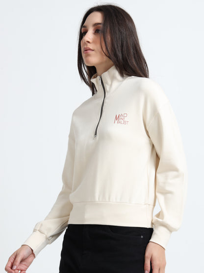Women’s Zip-Up Crop Top – Organic Cotton with Spandex