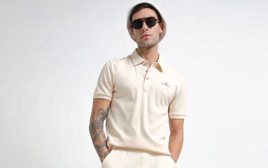 Rib Organic Cotton Men’s Polo Tee