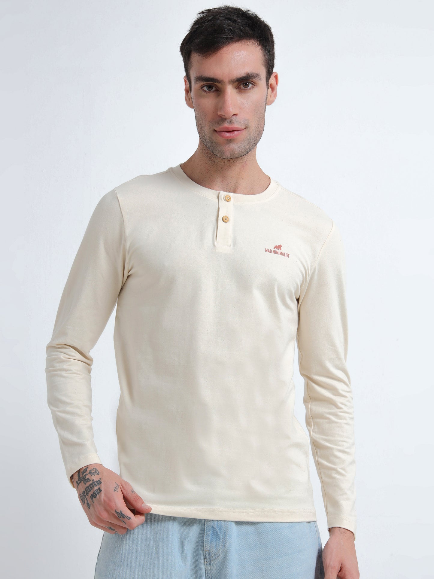 Men’s Henley Tee – Organic Cotton Everyday Wear