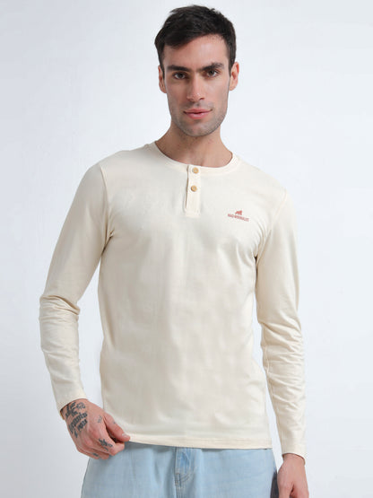Men’s Henley Tee – Organic Cotton Everyday Wear