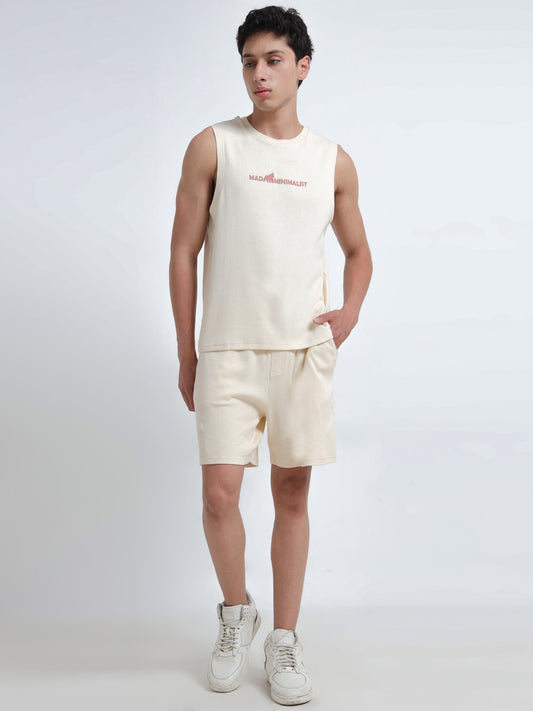 Men’s Sleeveless Co-ord Set – Organic Cotton Summer Fit