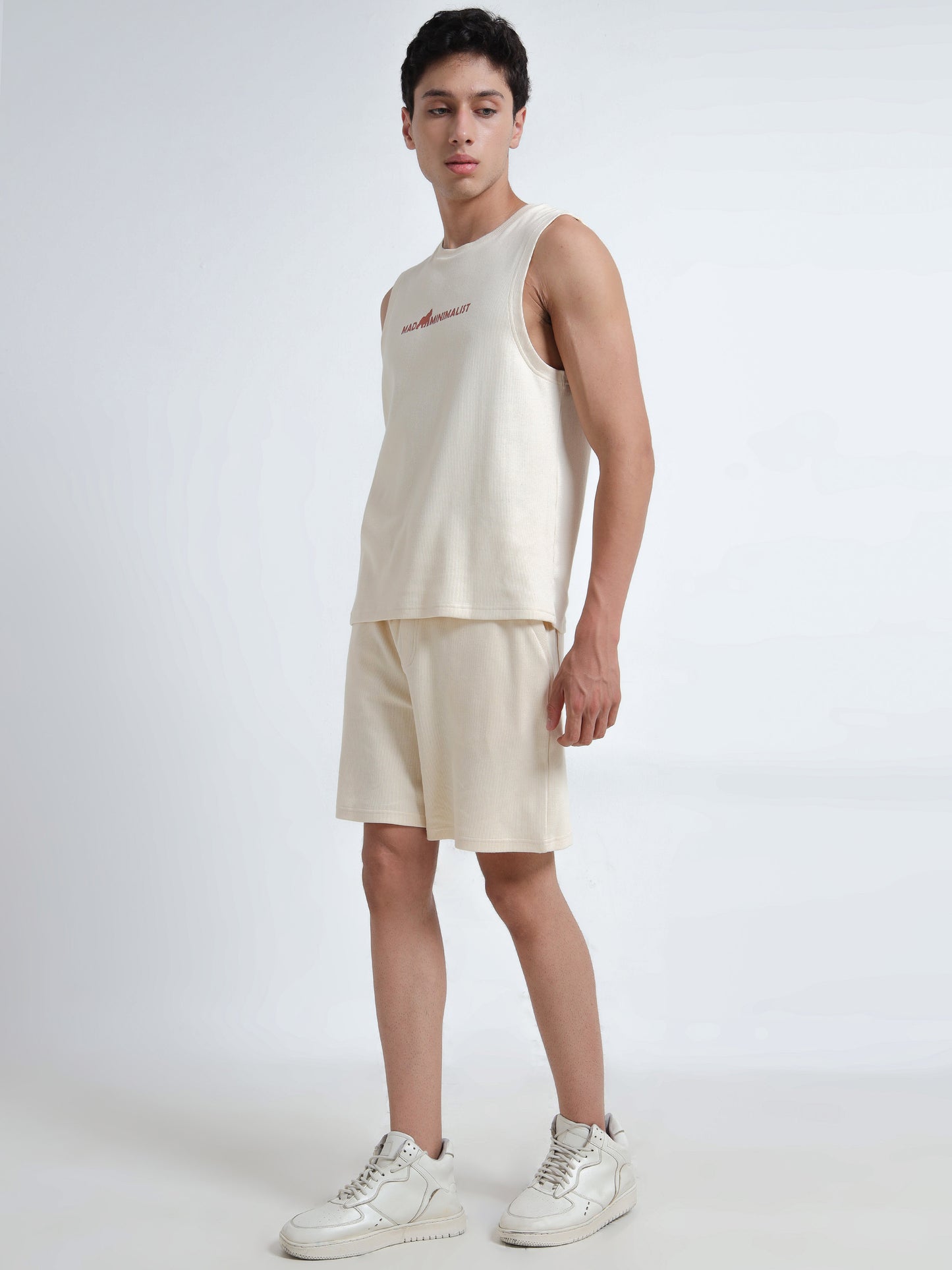 Men’s Sleeveless Co-ord Set – Organic Cotton Summer Fit