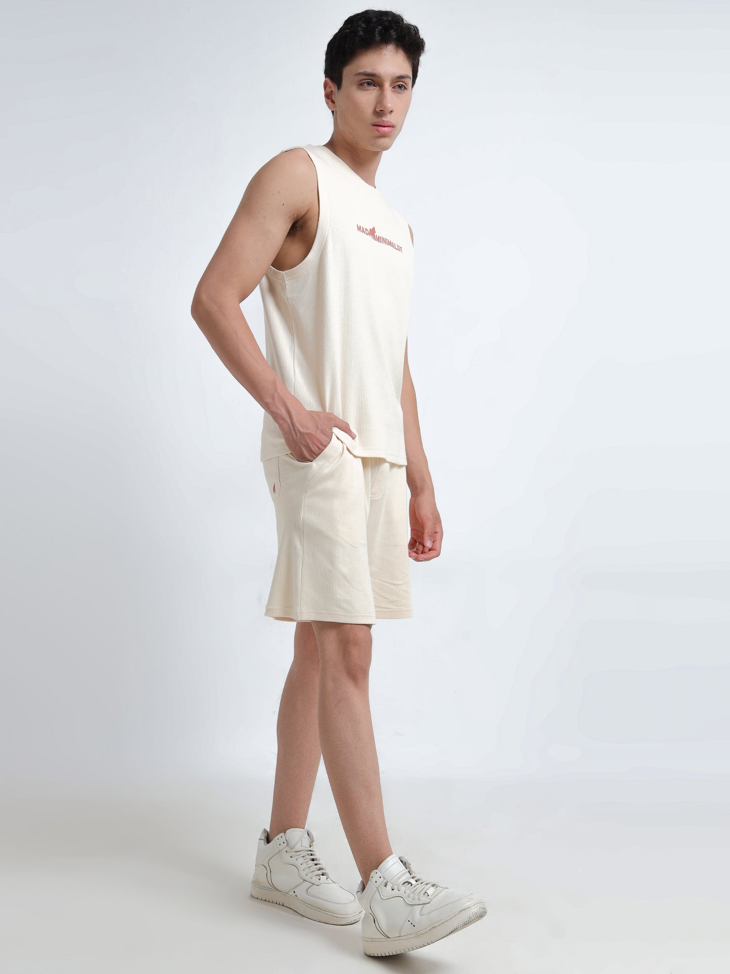 Men’s Sleeveless Co-ord Set – Organic Cotton Summer Fit