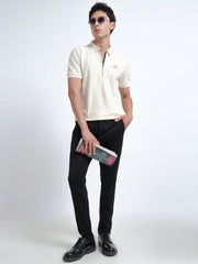 Men’s Polo Tee with Zipper – Organic Cotton Stretch