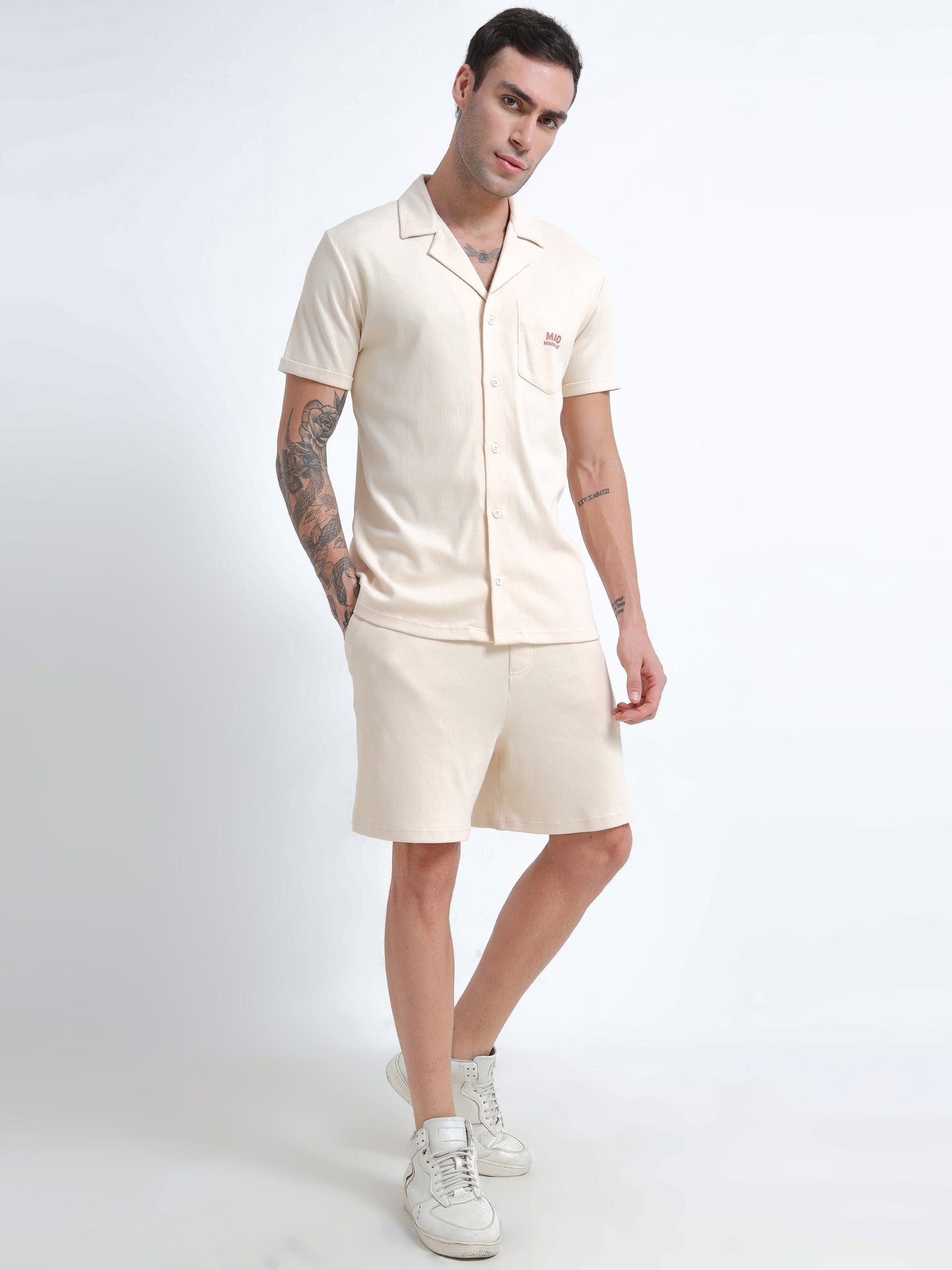 Organic Cotton Cuban Collar Men’s Co-ord Set