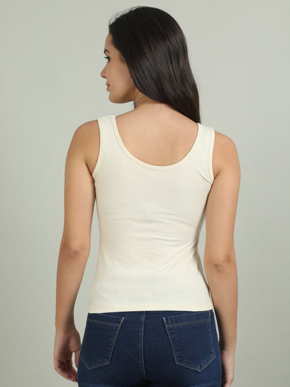 Wide Strap Cotton Camisole Top for Women | Lounge Wear