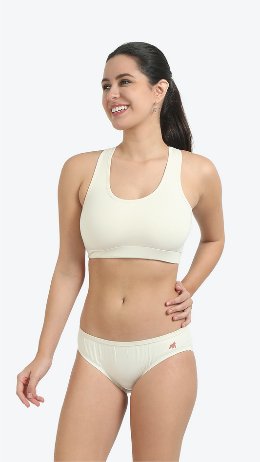 Cotton Mid Waist Panties | Zero Chemical
