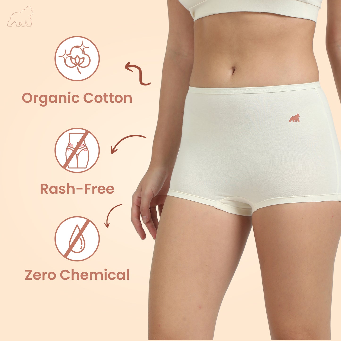 Organic Cotton Boy Shorts – Rash Free & Chemical Free