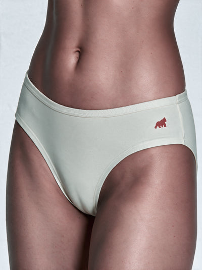 Organic Cotton Hipster Panties for Women | Undyed, Rash-Free