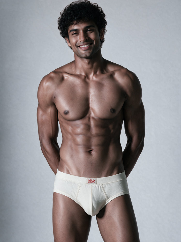 Organic Cotton Brief for Men | Undyed, All-Day Comfort