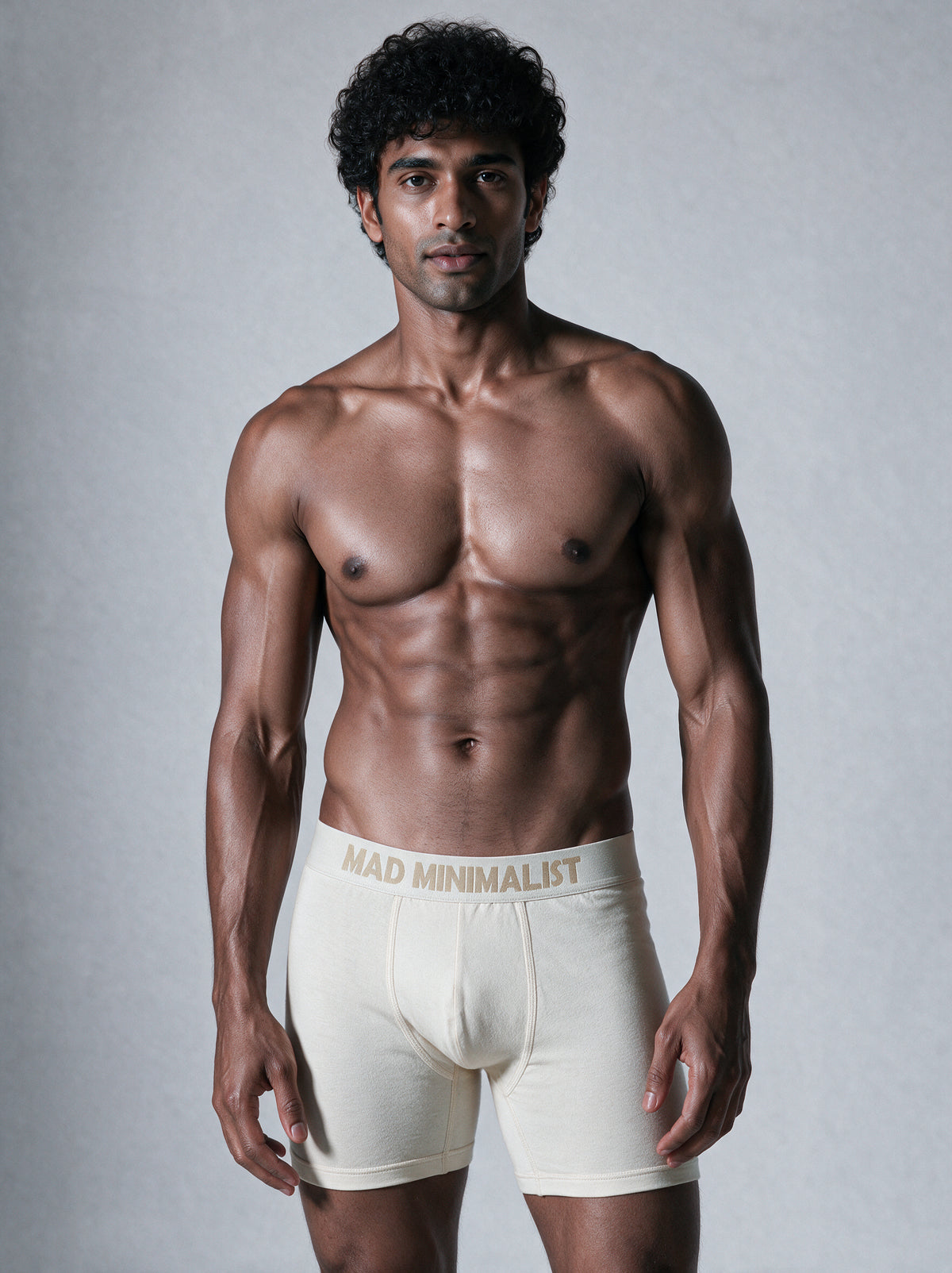 Organic Cotton Long Trunk for Men | Undyed, Extended Fit