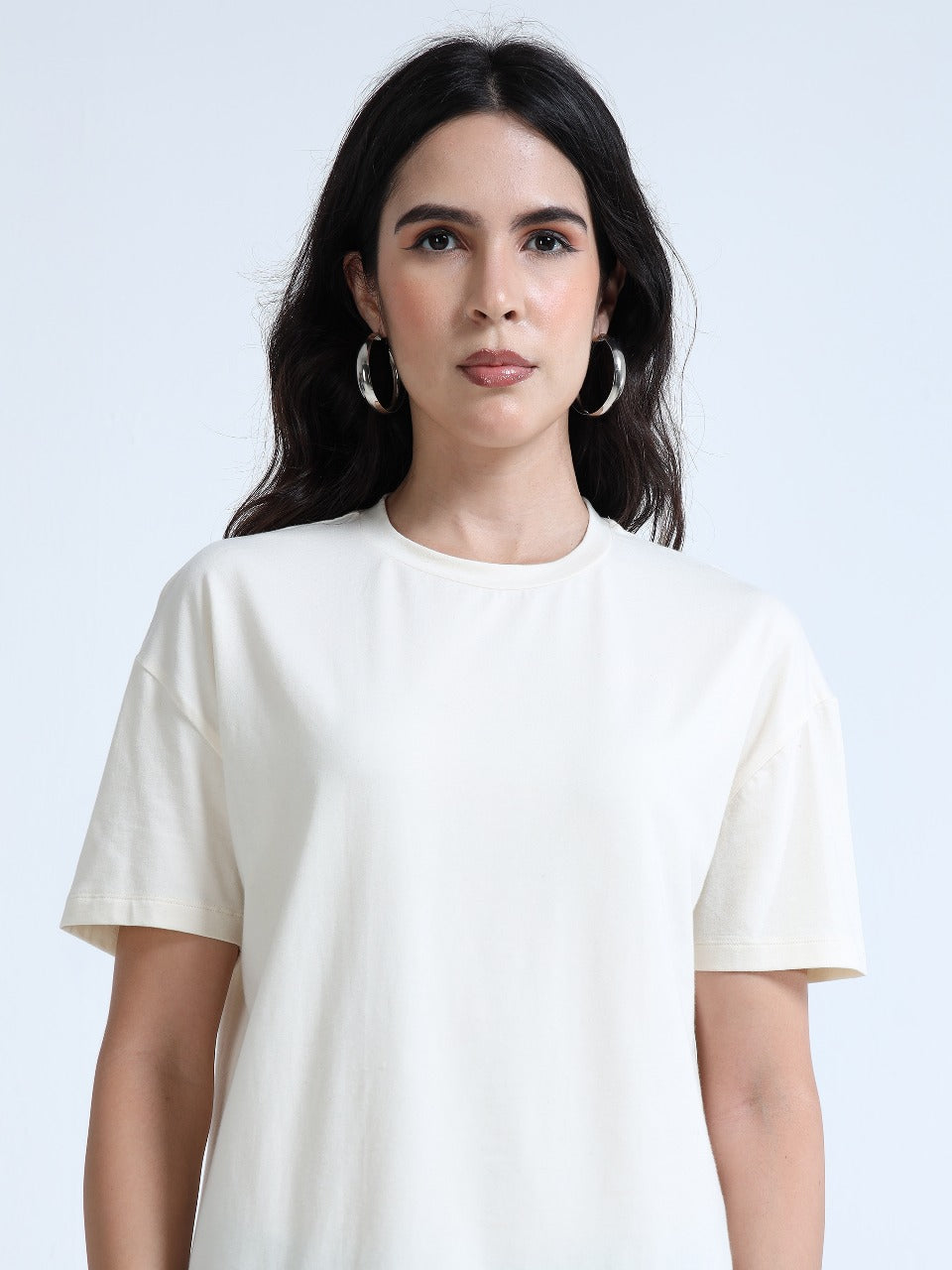 Women’s Oversized Round Neck Tee – Relaxed Fit | Organic Cotton | Salam Soldiers Edition