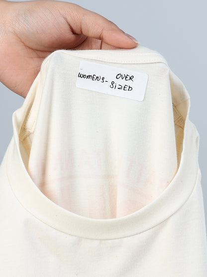Women’s Oversized Round Neck Tee – Relaxed Fit | Organic Cotton | Salam Soldiers Edition