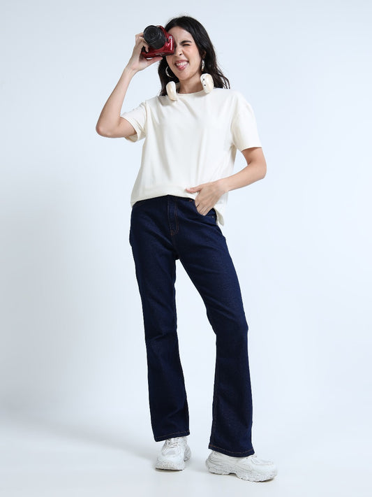 Women’s Oversized Round Neck Tee – Relaxed Fit | Organic Cotton | Salam Soldiers Edition