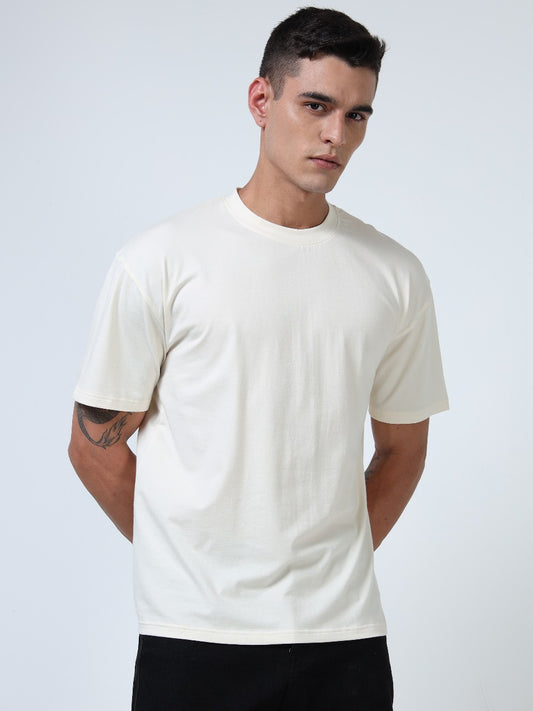 Men’s Oversized Round Neck Tee – Relaxed Organic Cotton | Salam Soldiers Edition