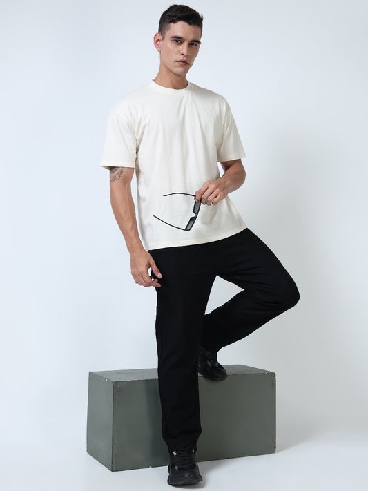 Men’s Oversized Round Neck Tee – Relaxed Organic Cotton | Salam Soldiers Edition