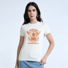 Operation Land shield – Women’s Round Neck T-Shirt